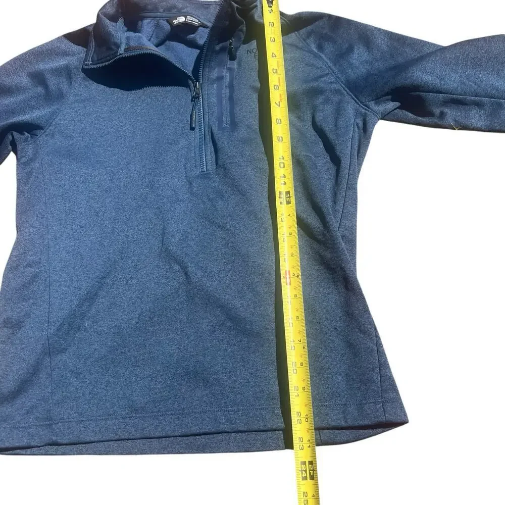 THE NORTH FACE Men's Tech Sweatshirt Size Large 1/4 Zip Pullover Top Blue